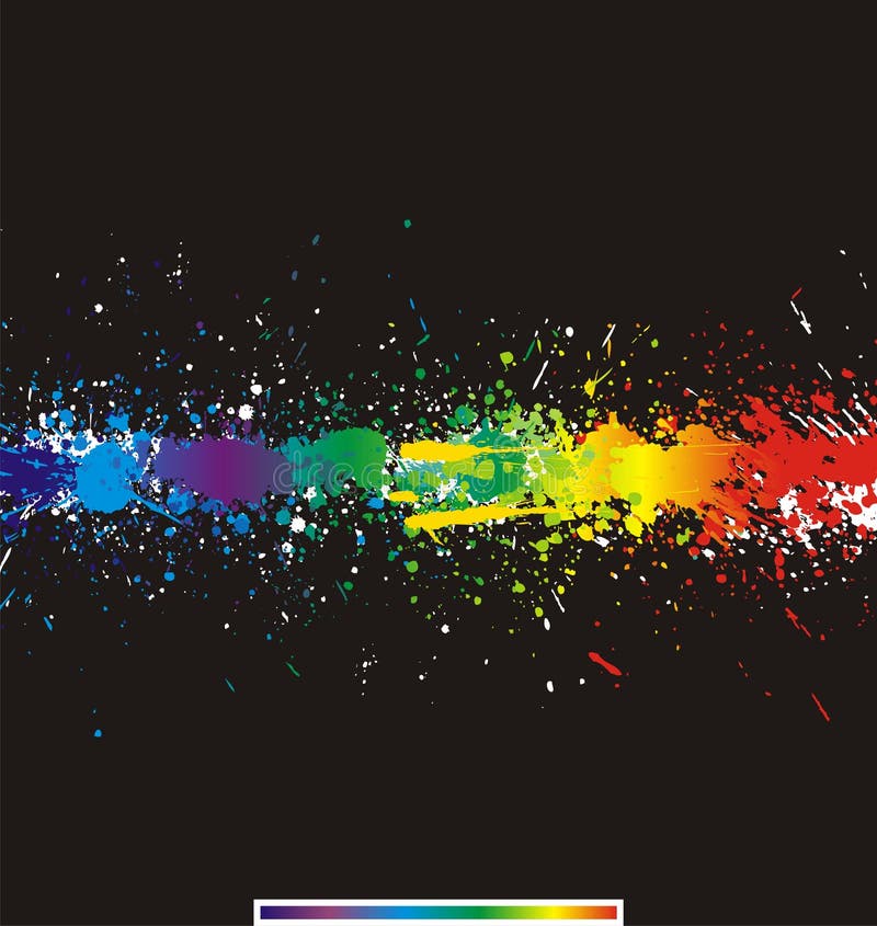 La peinture de couleur éclabousse. Fond de vecteur de gradient illustration libre de droits La peinture de couleur éclabousse. Fond de vecteur de gradient illustration libre de droits