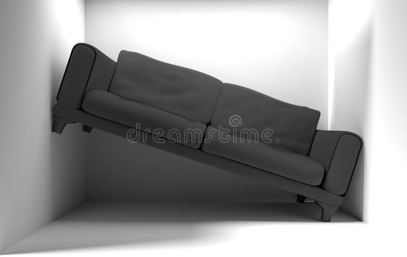 La pequeña sala de estar demasiado pequeña 3d rinde libre illustration La pequeña sala de estar demasiado pequeña 3d rinde libre illustration