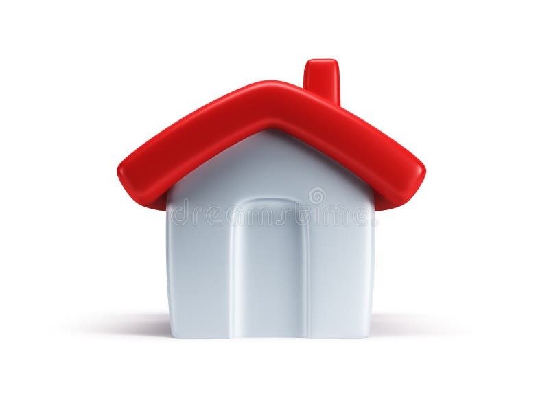 La petite maison symbolique 3d rendent illustration libre de droits La petite maison symbolique 3d rendent illustration libre de droits