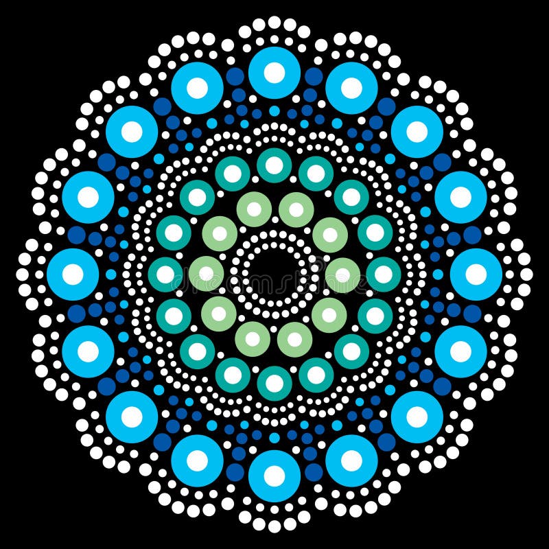 La pintura bohemia del punto de la mandala, arte aborigen del punto, gente retra diseña inspirado por arte tradicional de Austral stock de ilustración La pintura bohemia del punto de la mandala, arte aborigen del punto, gente retra diseña inspirado por arte tradicional de Austral stock de ilustración