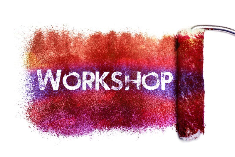 La pintura de la palabra del taller stock de ilustración La pintura de la palabra del taller stock de ilustración