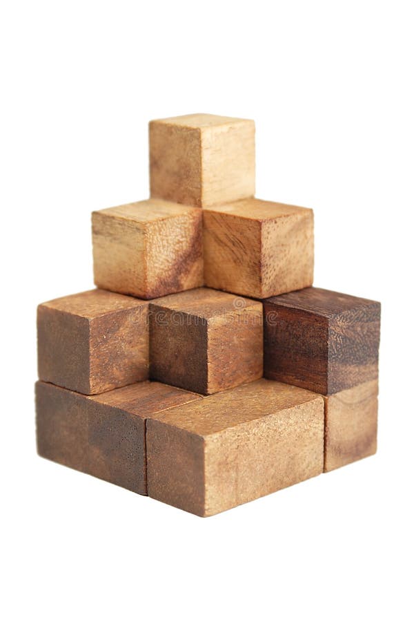 puzzle piramide madera