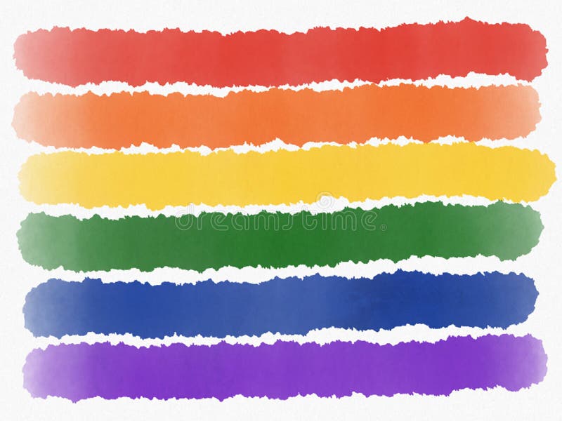 La pittura astratta dell'arcobaleno ha isolato Bandiera di orgoglio di LGBT su fondo bianco Illustrazione dell'acquerello illustrazione di stock La pittura astratta dell'arcobaleno ha isolato Bandiera di orgoglio di LGBT su fondo bianco Illustrazione dell'acquerello illustrazione di stock