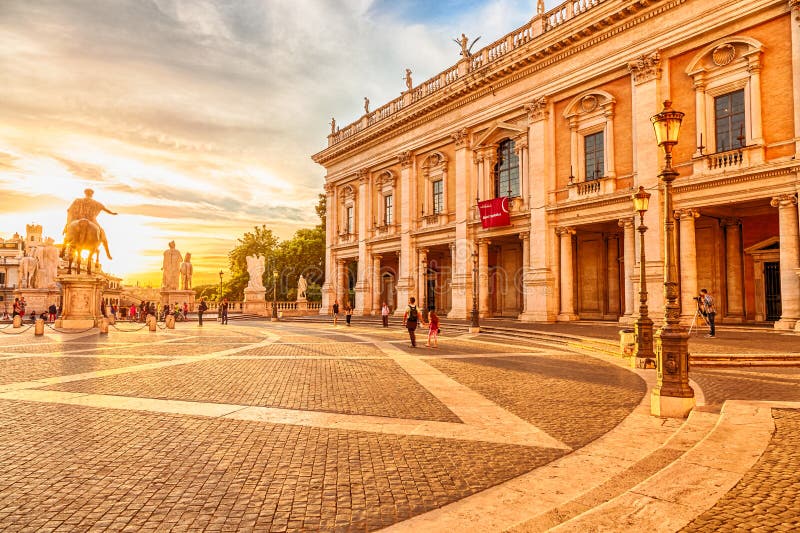 La place de Campidoglio image stock La place de Campidoglio image stock
