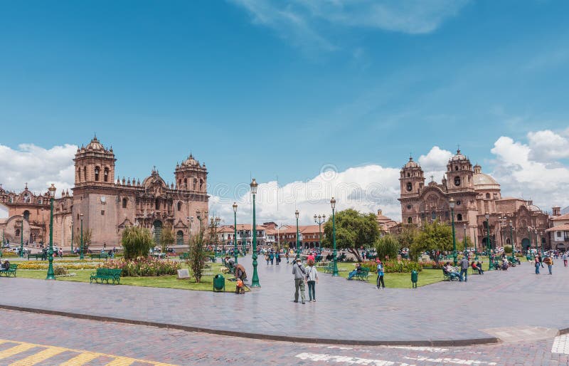 La place principale de Cuzco - Plaza de Armas, Pérou photographie stock La place principale de Cuzco - Plaza de Armas, Pérou photographie stock