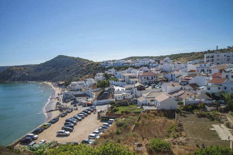 La plage, praia de burgau image libre de droits La plage, praia de burgau image libre de droits