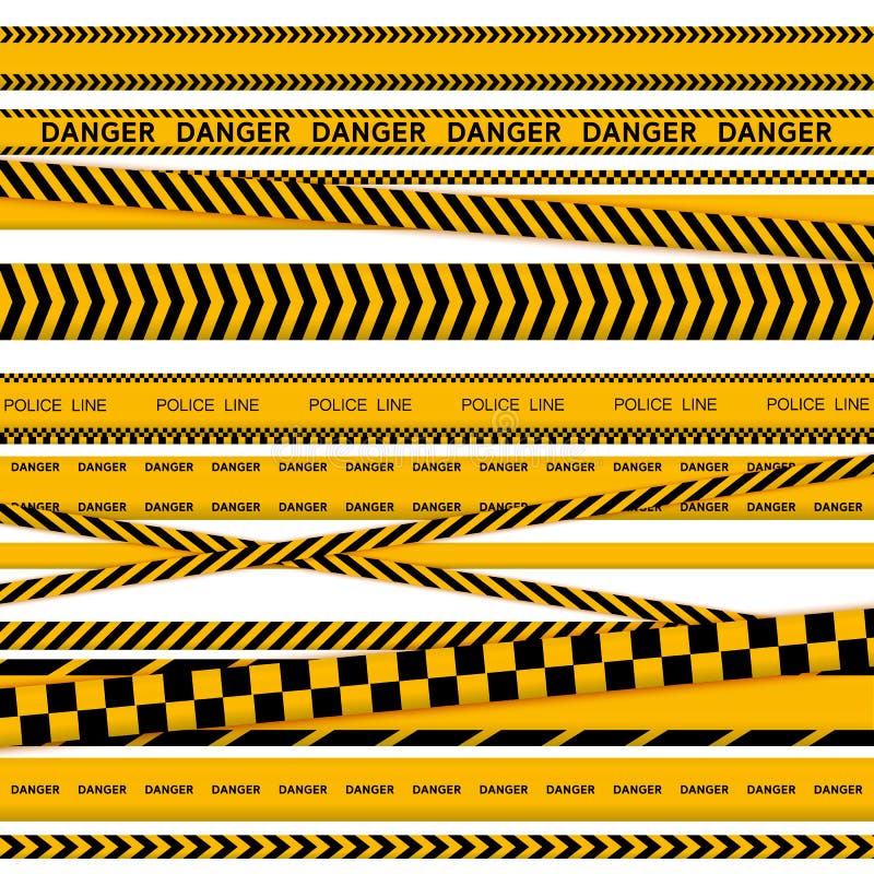 La police noire et jaune barre la fronti?re, construction, ensemble sans couture de vecteur de bandes de pr?caution de danger illustration libre de droits La police noire et jaune barre la fronti?re, construction, ensemble sans couture de vecteur de bandes de pr?caution de danger illustration libre de droits