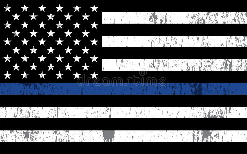 La policía apoya el ejemplo de la bandera libre illustration La policía apoya el ejemplo de la bandera libre illustration
