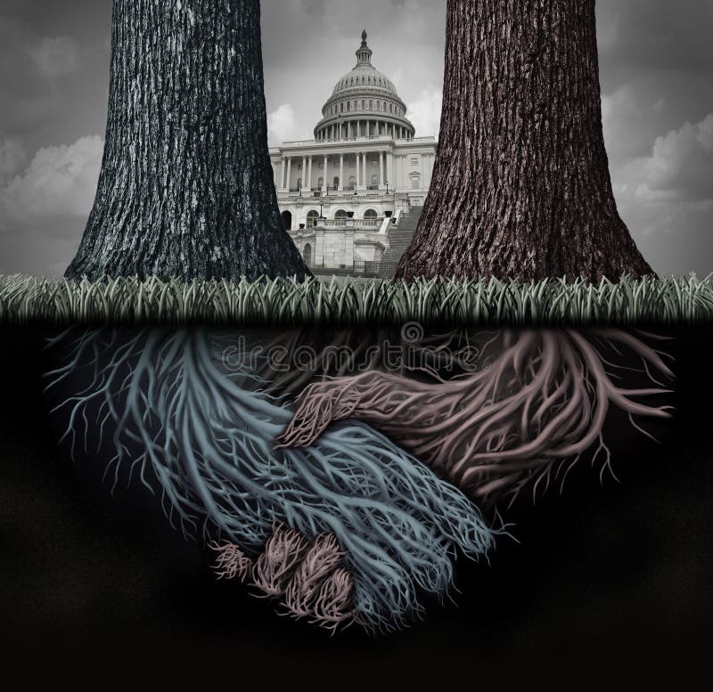 USA secret politics and deep state clandestine government deal manipulating the laws or system of politics as a covert plan to secretly influence the leadership and conspiracy theory with 3D illustration elements. USA secret politics and deep state clandestine government deal manipulating the laws or system of politics as a covert plan to secretly influence the leadership and conspiracy theory with 3D illustration elements