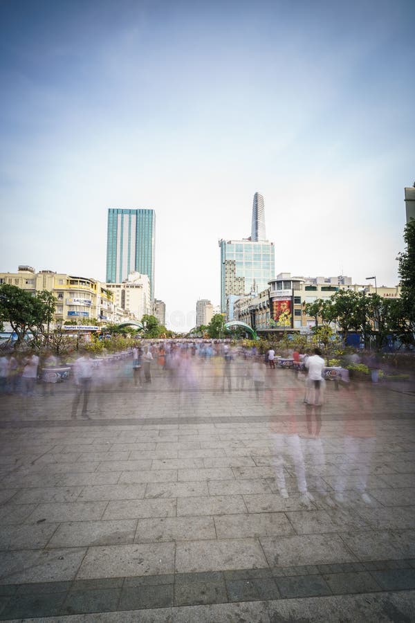 La prima via pedonale nel Vietnam - Hue Nguyen fotografia stock libera da diritti La prima via pedonale nel Vietnam - Hue Nguyen fotografia stock libera da diritti