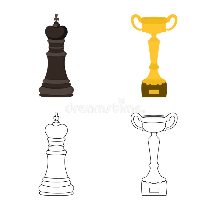 Vector illustration of checkmate and thin logo. Collection of checkmate and target vector icon for stock. Vector illustration of checkmate and thin logo. Collection of checkmate and target vector icon for stock.
