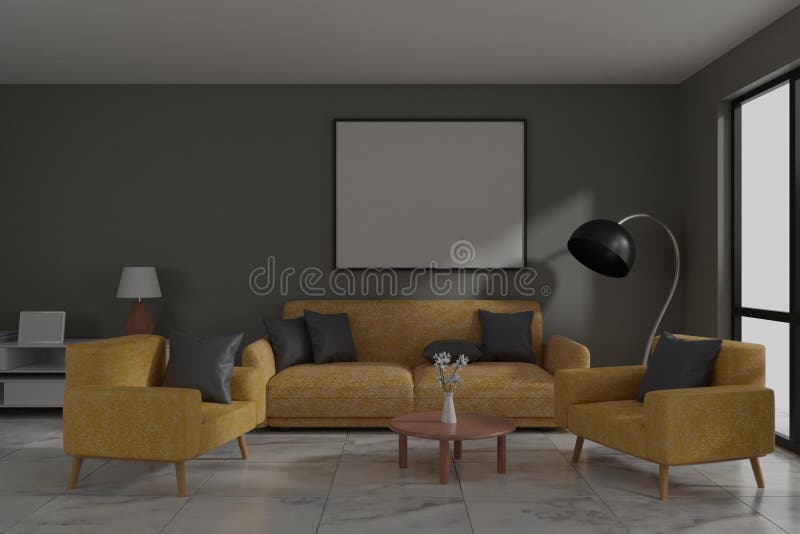 La progettazione interna 3d della stanza della cornice rende royalty illustrazione gratis La progettazione interna 3d della stanza della cornice rende royalty illustrazione gratis