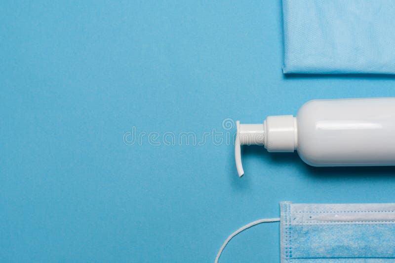La protection de la santé médicale. La pandémie covid19. Règles d'hygiène lors de l'épidémie de syndrome respiratoire aigu sévère. Blanc d'arrière-plan du concept.