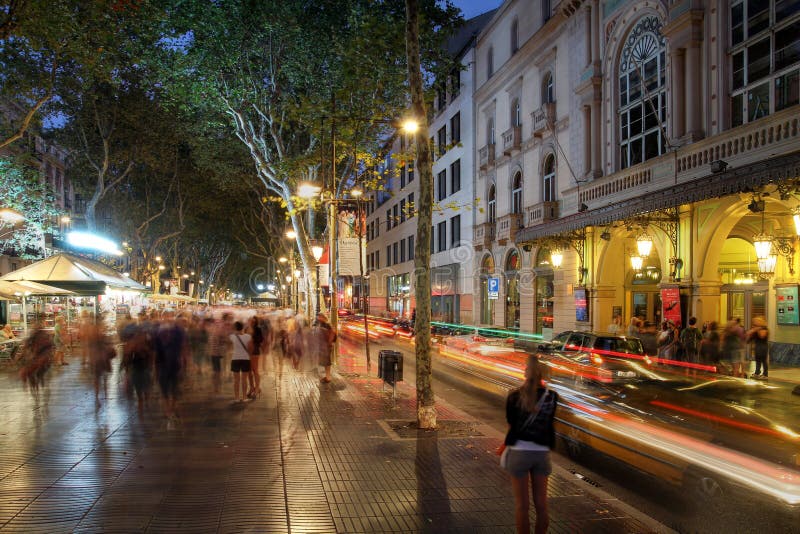 La Rambla, Barcelona, España fotos de archivo