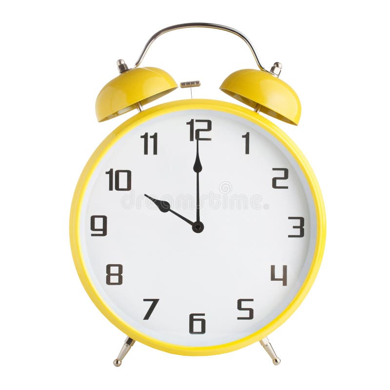 La rappresentazione analogica della sveglia dieci in punto, 10 di sera o 10 di mattina ha isolato su fondo bianco