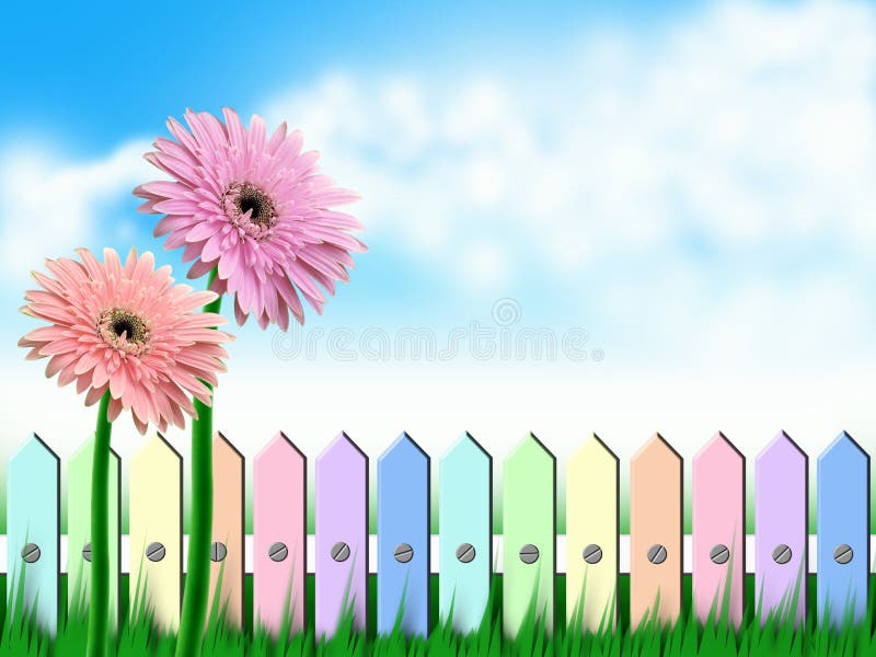 la rete fissa fiorisce il gerbera royalty illustrazione gratis la rete fissa fiorisce il gerbera royalty illustrazione gratis