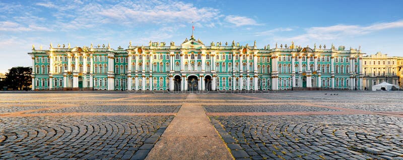 Russia - St. Petersburg, Winter Palace - Hermitage at day, nobody. Russia - St. Petersburg, Winter Palace - Hermitage at day, nobody.