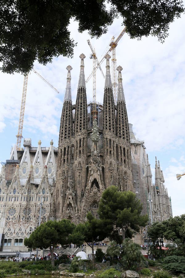 Sagrada Familia by Antoni Gaudi in Barcelona Editorial Stock Image ...