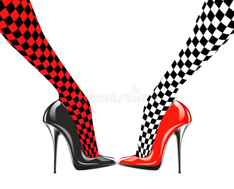 La scarpa delle donne dell'icona Alti talloni royalty illustrazione gratis