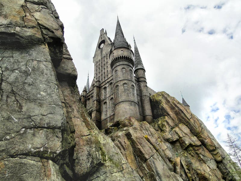 La scuola di Hogwarts di Harry Potter in studi universali Florida a Orlando immagine stock libera da diritti La scuola di Hogwarts di Harry Potter in studi universali Florida a Orlando immagine stock libera da diritti