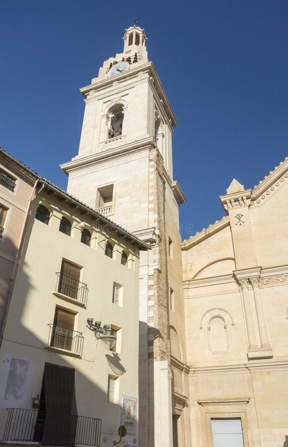 La Seu Cathedral, Xativa, Espanha imagem de stock La Seu Cathedral, Xativa, Espanha imagem de stock