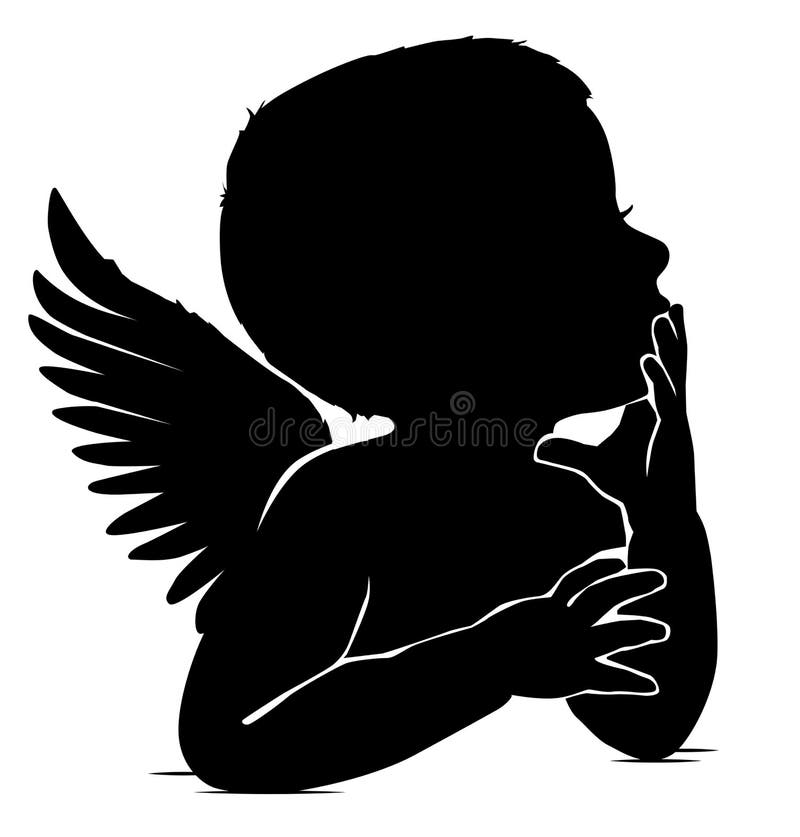 La Silhouette De L Ange De Bebe Pense Se Penchant Sa Main A Ses Levres Illustration De Vecteur Illustration Du Developpement Amour La Silhouette De L Ange De Bebe Pense Se Penchant Sa Main A Ses Levres Illustration De Vecteur Illustration Du Developpement Amour