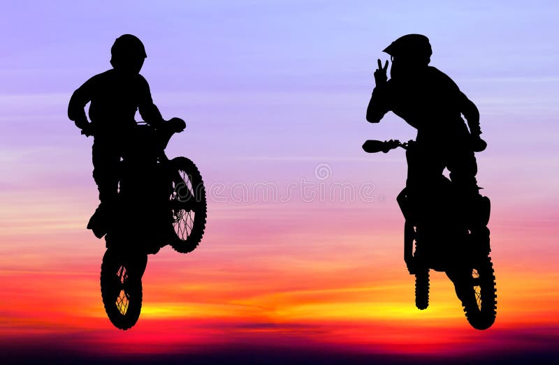 Motocross Rider Executando Um Salto Alto. Estilo Dos Desenhos Animados.  Ilustração Vetorial Conceitual Sobre O Esporte Do Motocross. Ilustraciones  svg, vectoriales, clip art vectorizado libre de derechos. Image 77835190