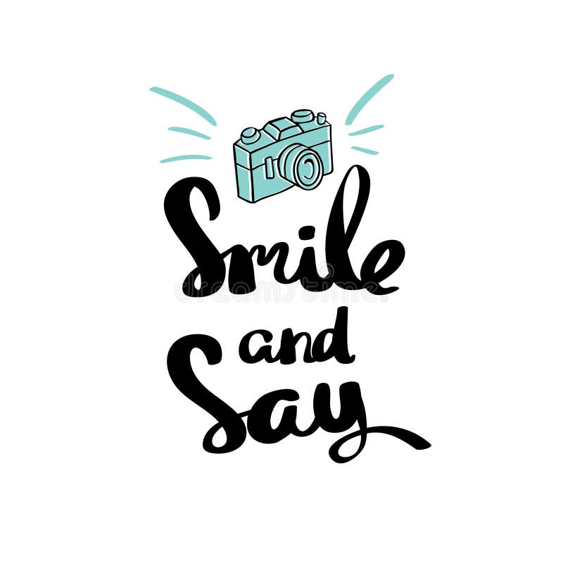 La sonrisa del cartel y dice tipografía inspirada stock de ilustración La sonrisa del cartel y dice tipografía inspirada stock de ilustración