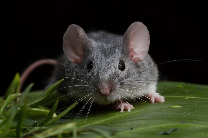 La souris apparaît invisible dans un environnement sombre illustration stock