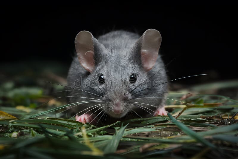 La souris apparaît invisible dans un environnement sombre illustration de vecteur