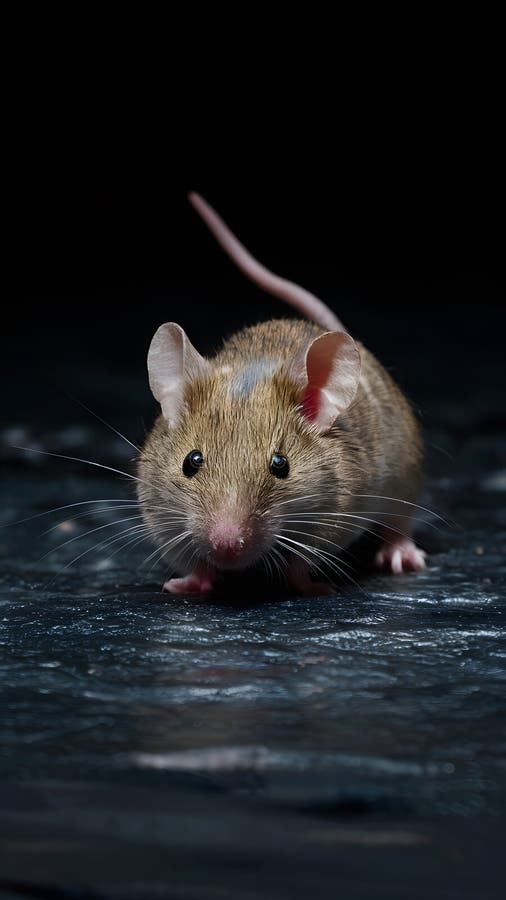 La souris apparaît invisible dans un environnement sombre illustration de vecteur