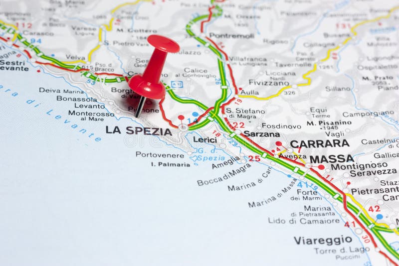 La Spezia Italy On A Map