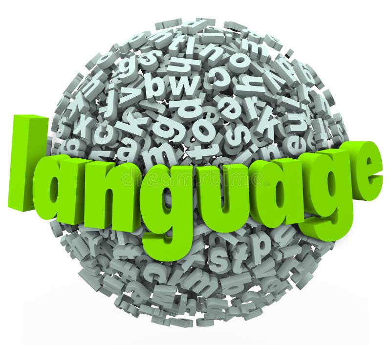 La sphère de Word de lettre de langue apprennent étranger