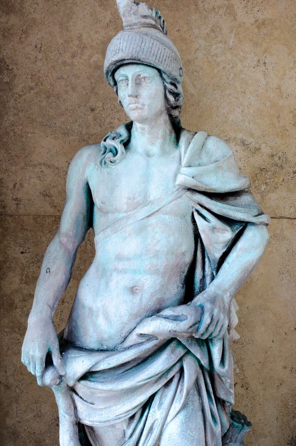 La statua di un uomo fotografia stock