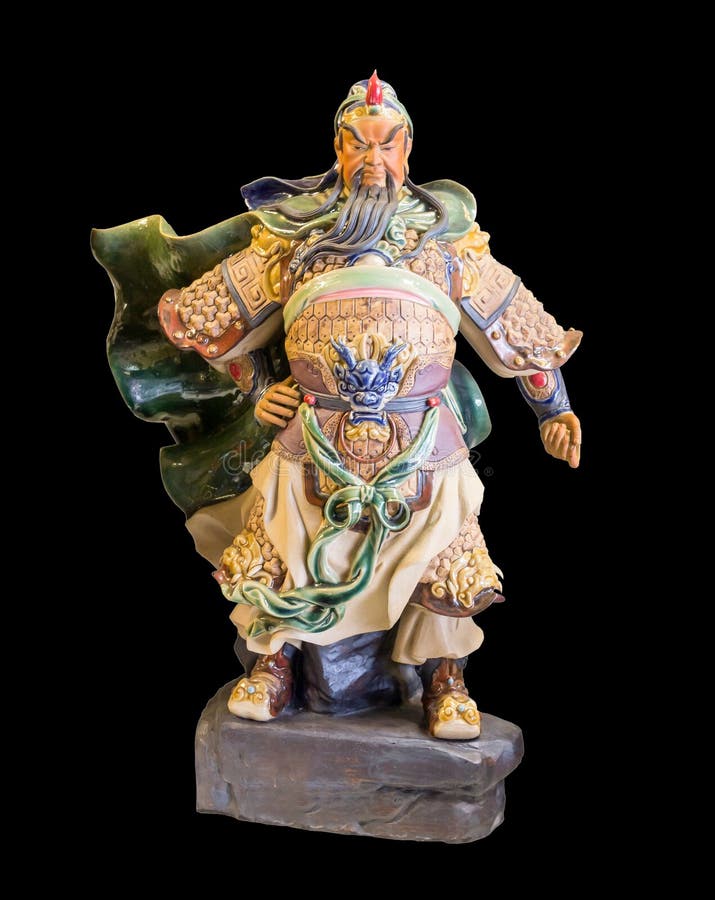 La statue d'un dieu chinois images stock La statue d'un dieu chinois images stock