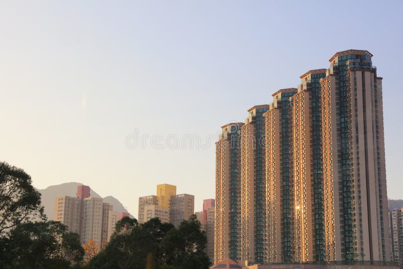 La strada principale di kowloon orientale 2017 immagine stock