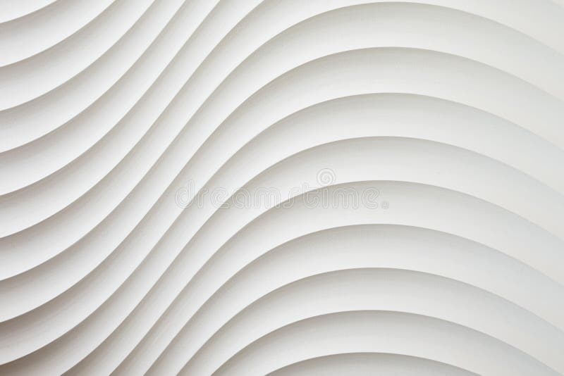 La struttura bianca della parete, modello astratto, ondeggia il fondo moderno e geometrico ondulato di strato di sovrapposizione