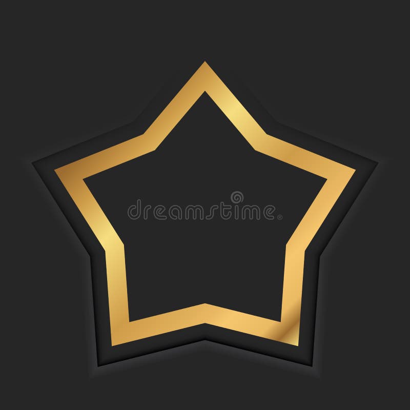 La struttura della stella d'oro o il lusso dorato rasenta nero illustrazione di stock La struttura della stella d'oro o il lusso dorato rasenta nero illustrazione di stock
