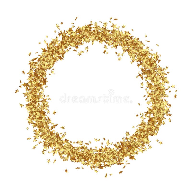 La struttura rotonda consiste dagli asterischi dorati royalty illustrazione gratis La struttura rotonda consiste dagli asterischi dorati royalty illustrazione gratis
