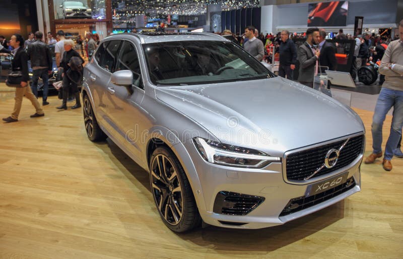 La Svizzera; Ginevra; 8 marzo 2018; Volvo XC60; L'ottantottesimo Int immagini stock libere da diritti La Svizzera; Ginevra; 8 marzo 2018; Volvo XC60; L'ottantottesimo Int immagini stock libere da diritti
