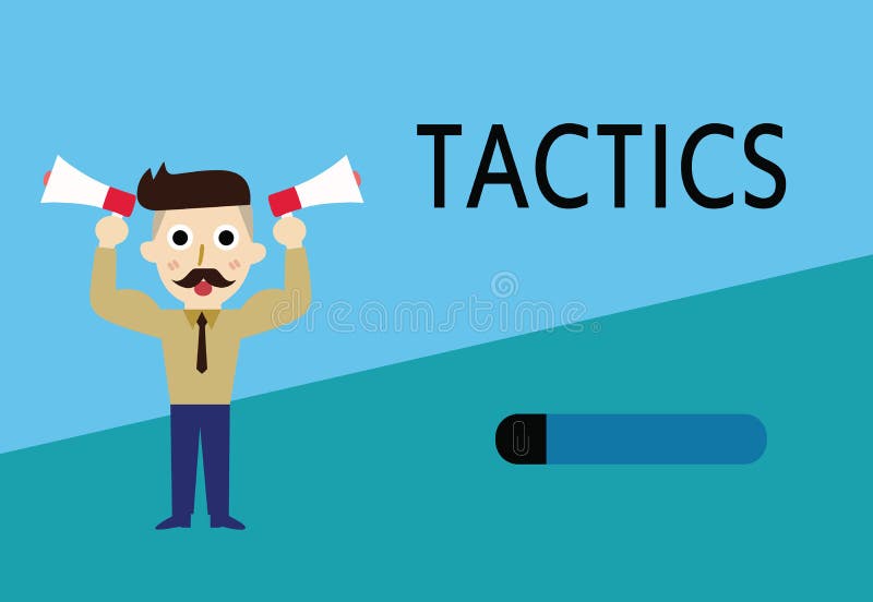 La tactique des textes d'écriture de Word Le concept d'affaires pour l'action Team Strategy a soigneusement prévu d'atteindre le illustration de vecteur La tactique des textes d'écriture de Word Le concept d'affaires pour l'action Team Strategy a soigneusement prévu d'atteindre le illustration de vecteur