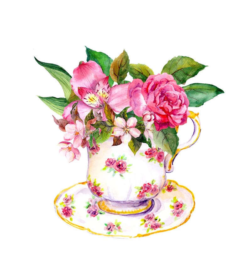 théière et tasse en verre avec fleur de thé en fleurs à l'intérieur 8585728  Photo de stock chez Vecteezy