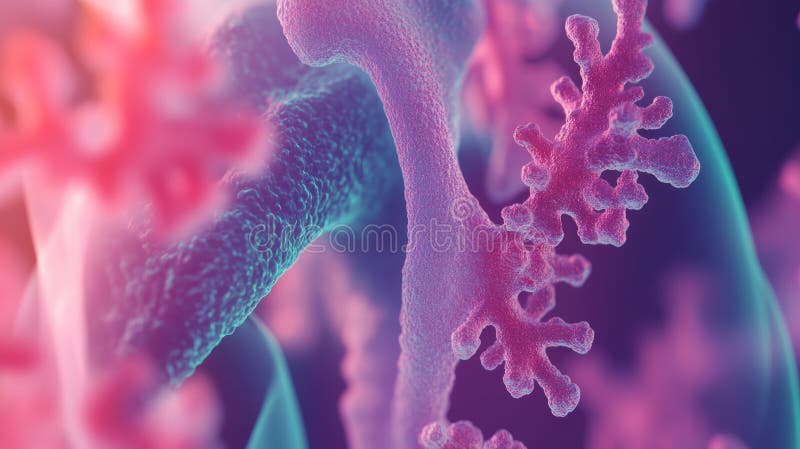 La tecnología avanzada de IA revela enfermedad pulmonar en etapa temprana utilizando una luminosa holográfica 3D Xray. Los detalles intrincados resaltan las estructuras pulmonares
