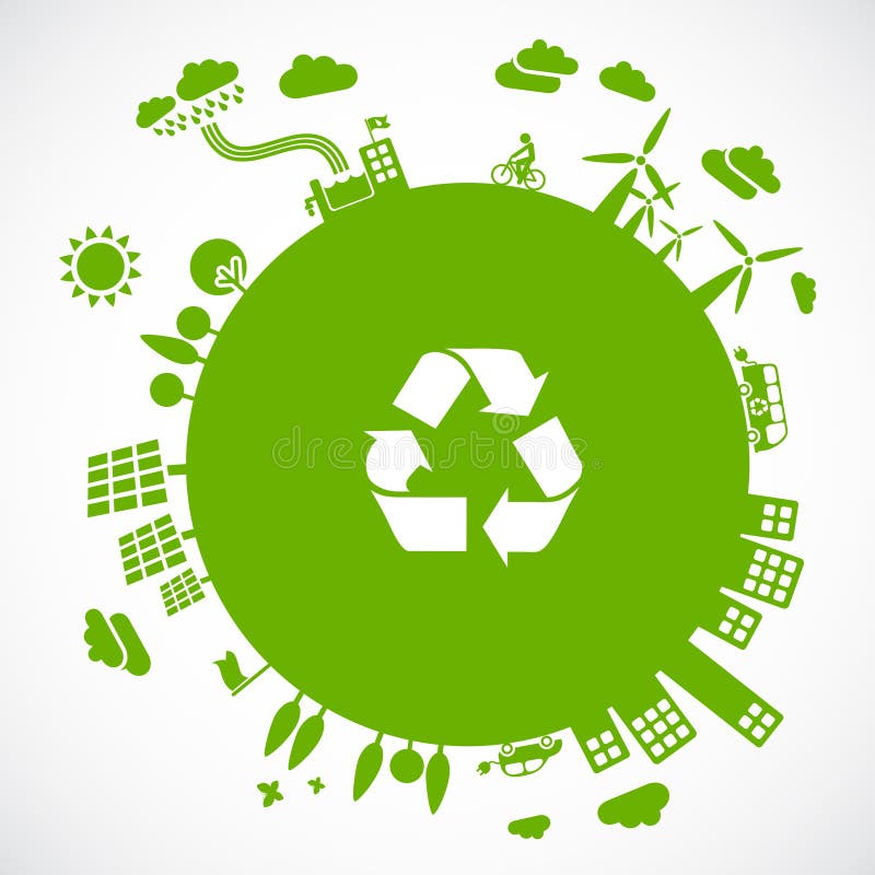 La terre verte illustration stock La terre verte illustration stock