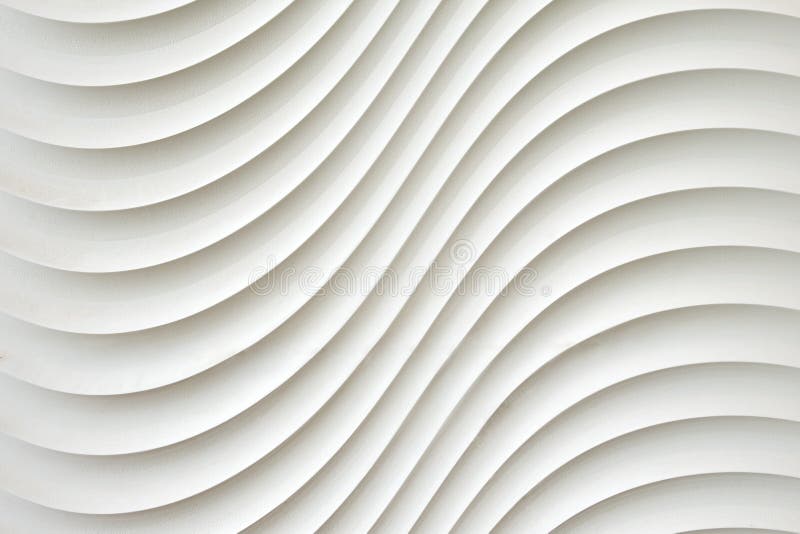 La texture blanche de mur, modèle abstrait, ondulent le fond moderne et géométrique onduleux de couche de chevauchement
