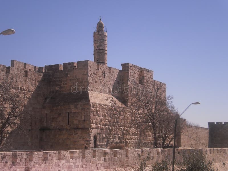 The Tower of David also known as the Jerusalem Citadel, The old city of Jerusalem. The Tower of David also known as the Jerusalem Citadel, The old city of Jerusalem.