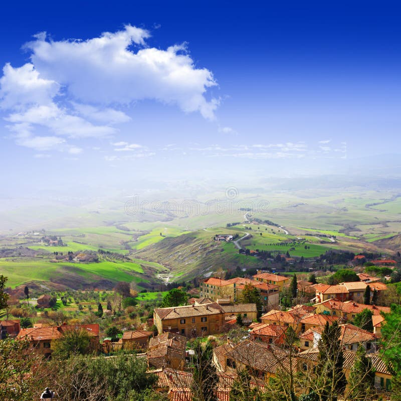 La Toscane scénique, Volterra, Italie images libres de droits La Toscane scénique, Volterra, Italie images libres de droits