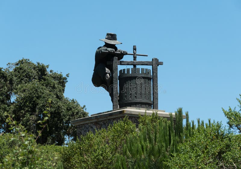 La trituradora de la uva imágenes de archivo libres de regalías La trituradora de la uva imágenes de archivo libres de regalías