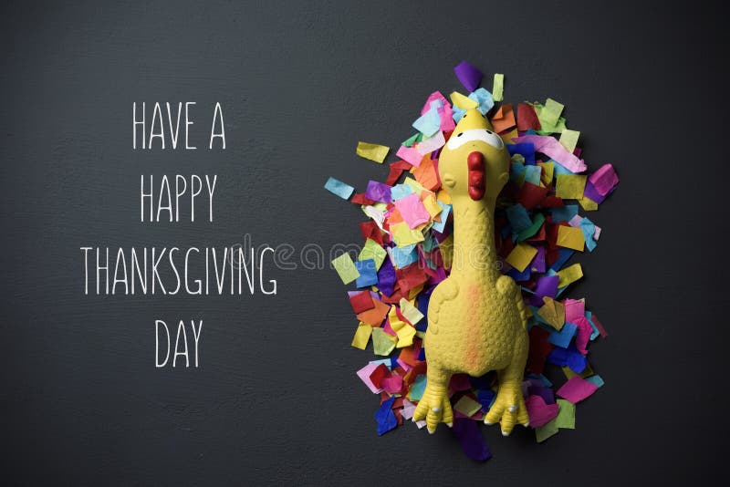 La Turquie et le texte ont un jour heureux de thanksgiving photos libres de droits La Turquie et le texte ont un jour heureux de thanksgiving photos libres de droits
