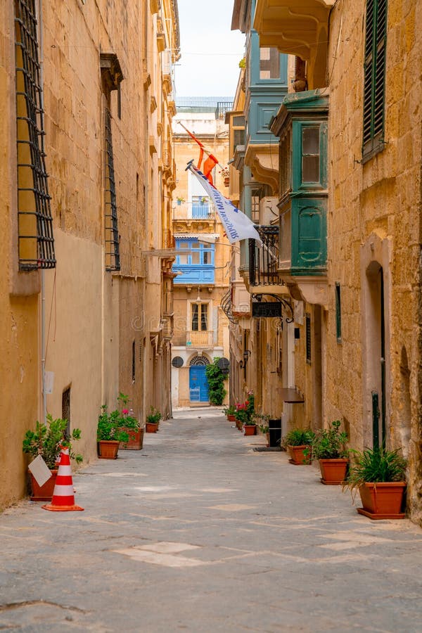 La Valletta, Malta - le case tradizionali fotografie stock libere da diritti La Valletta, Malta - le case tradizionali fotografie stock libere da diritti